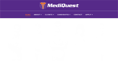 Desktop Screenshot of mediqueststaffing.com